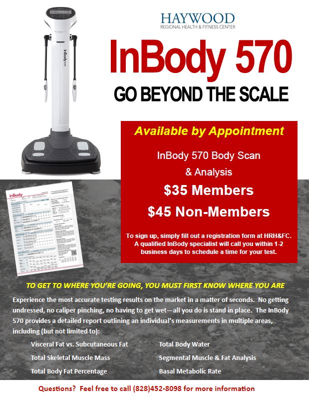 Body Fat Testing Inbody Haywood Regional Medical Center